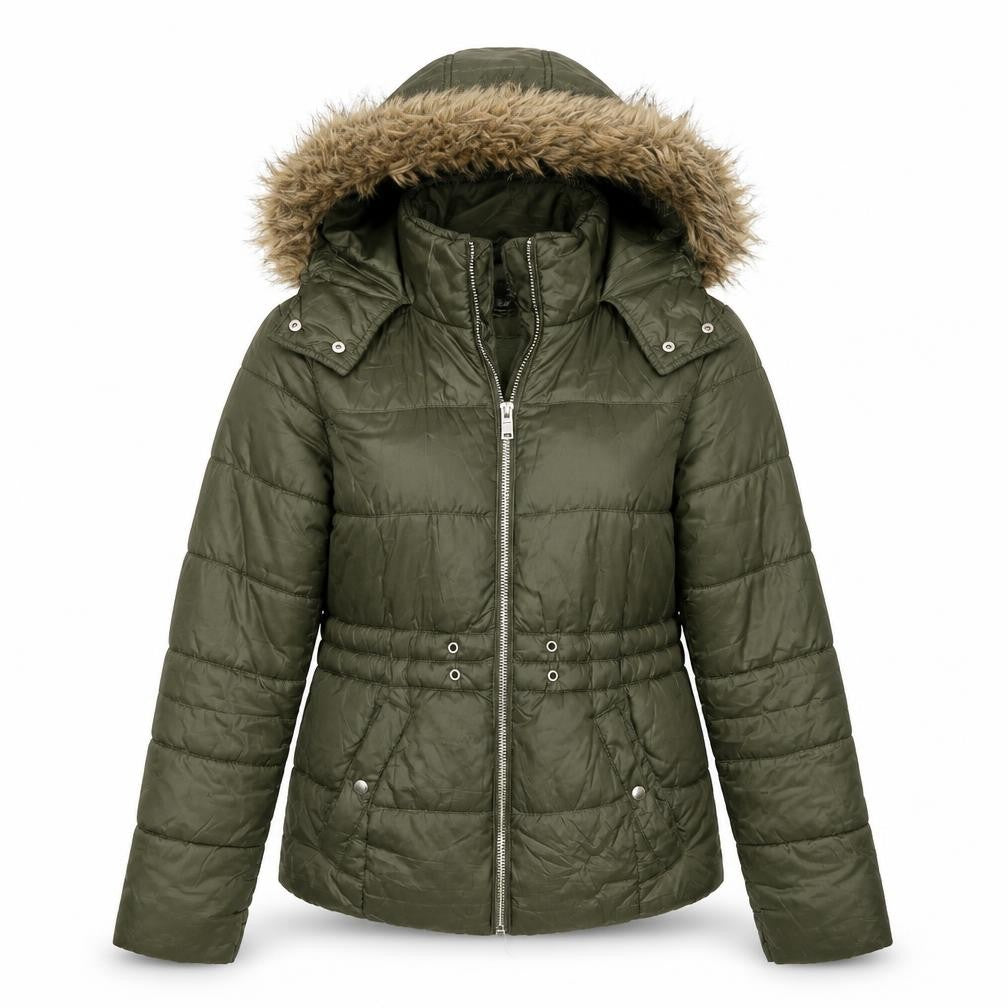 Primark Womens Green   Overcoat Coat Size XS