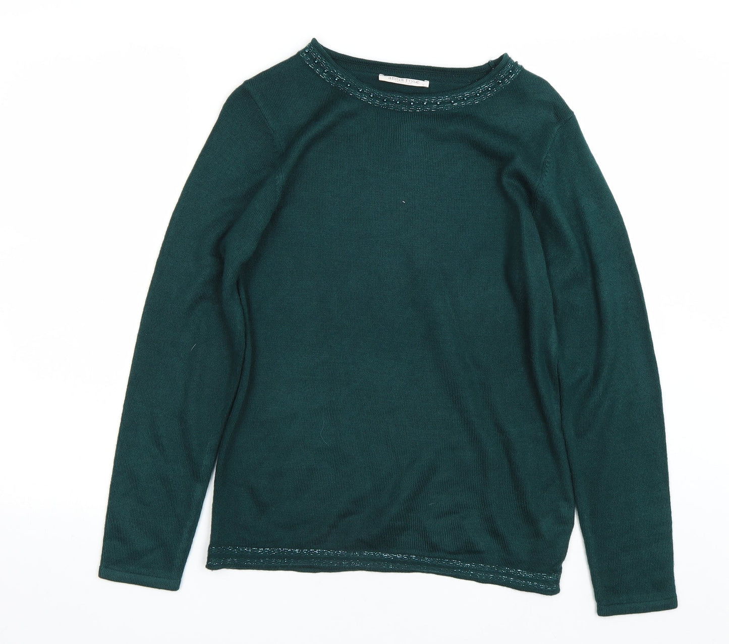 Anna Rose Womens Green   Pullover Jumper Size S