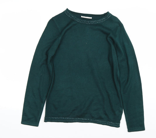Anna Rose Womens Green   Pullover Jumper Size S