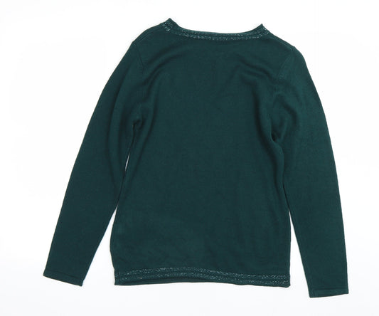 Anna Rose Womens Green   Pullover Jumper Size S