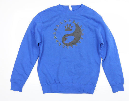 Lane Seven Mens Blue   Pullover Sweatshirt Size M