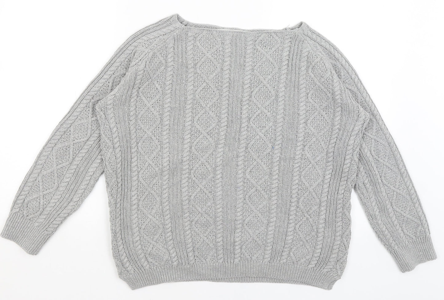 Tru Womens Grey   Pullover Jumper Size M