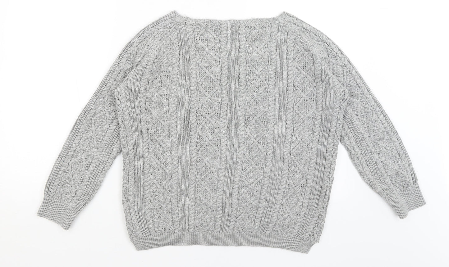 Tru Womens Grey   Pullover Jumper Size M
