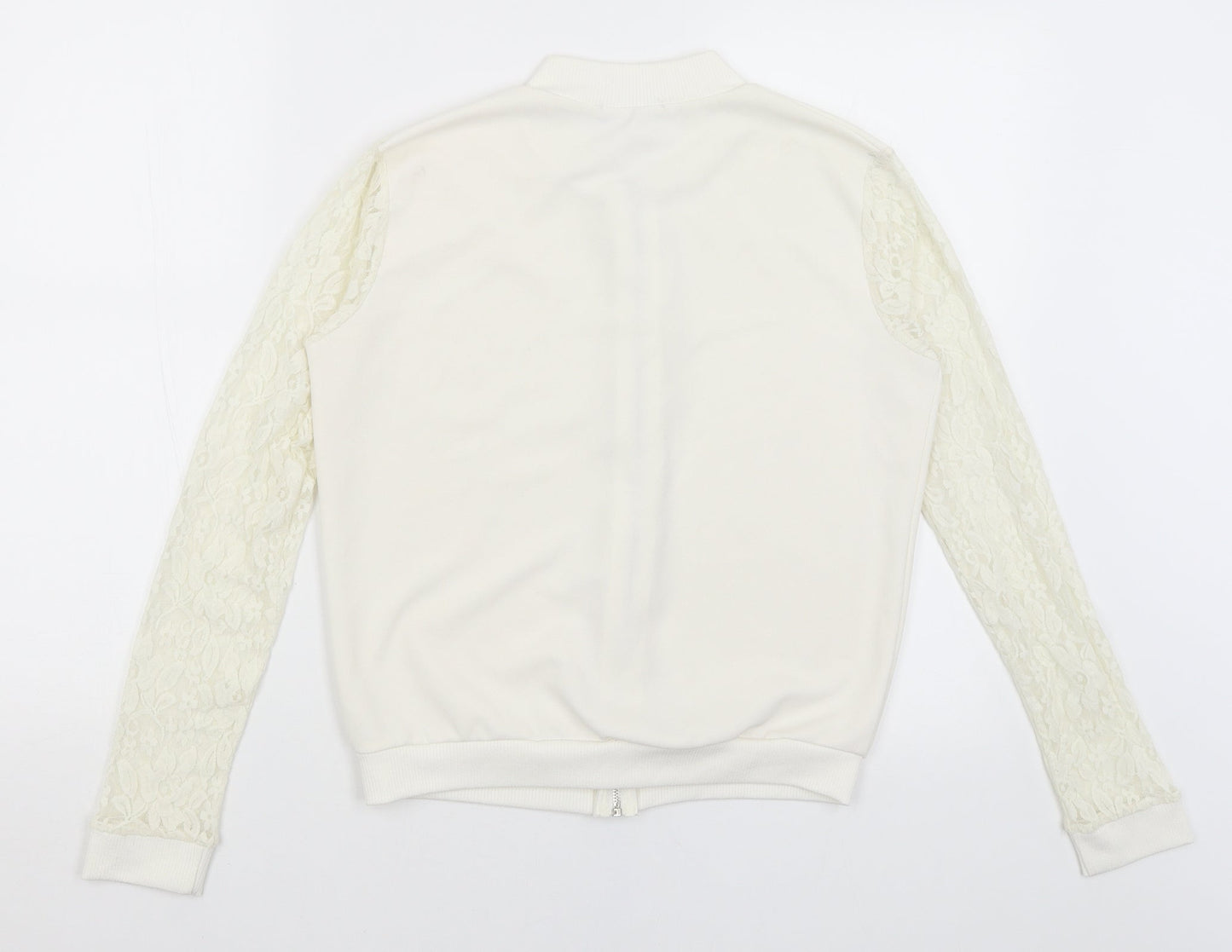 Select Womens White   Full Zip Jumper Size 6