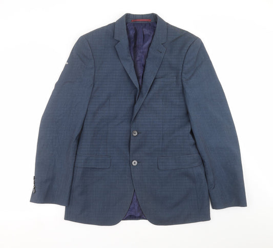 Burton Mens Blue   Jacket Suit Jacket Size 38  - Tailored fit