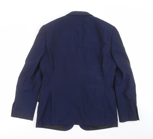 John Lewis Mens Blue   Jacket Suit Jacket Size 40