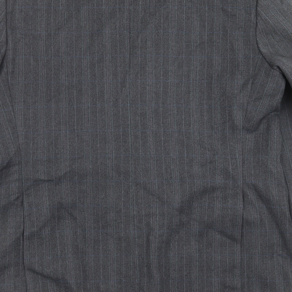 Dunn & Co Mens Grey Striped  Jacket Suit Jacket Size 42