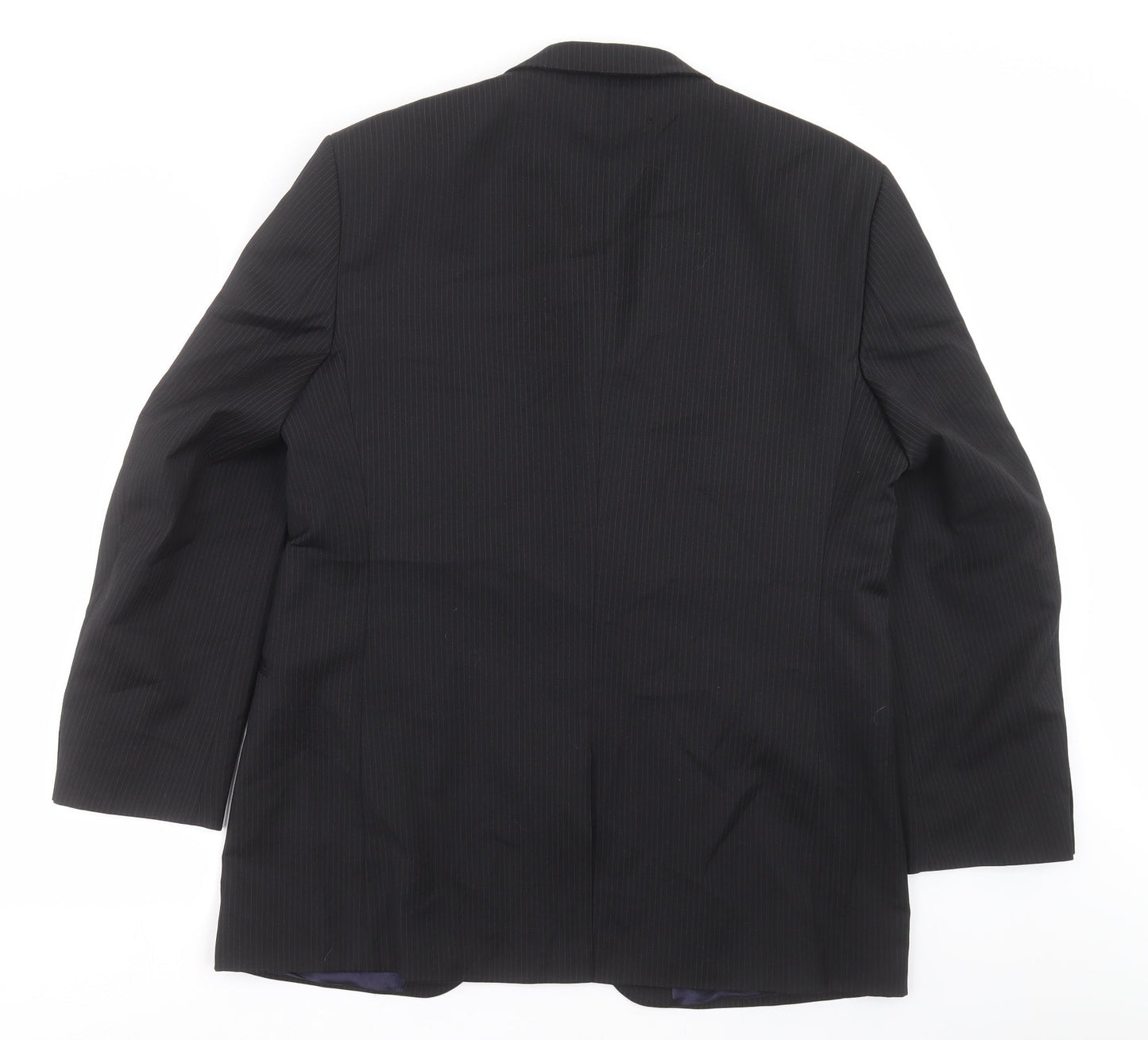 BHS Mens Black Striped  Jacket Suit Jacket Size 40