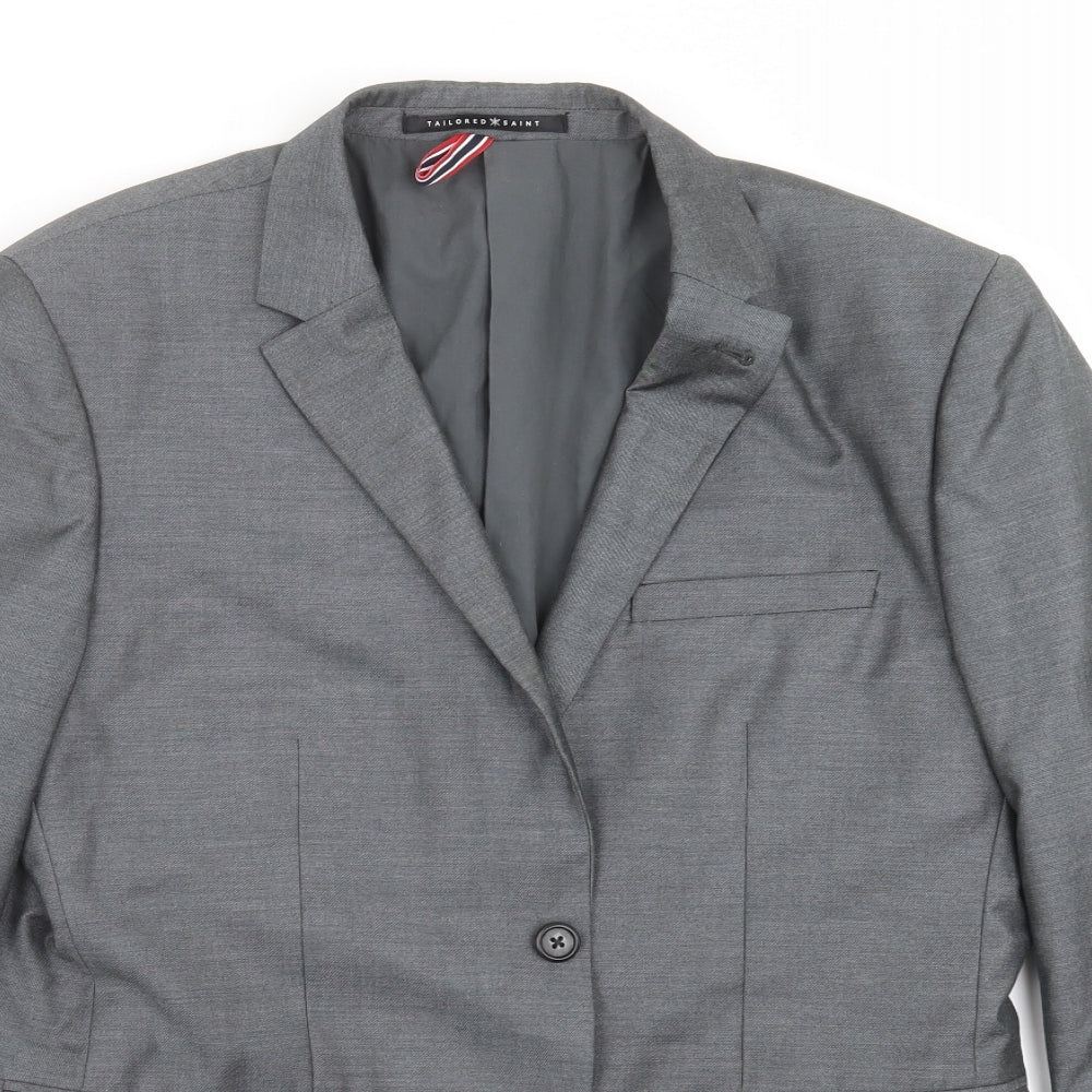 Tailored Saint Mens Grey   Jacket Suit Jacket Size 40