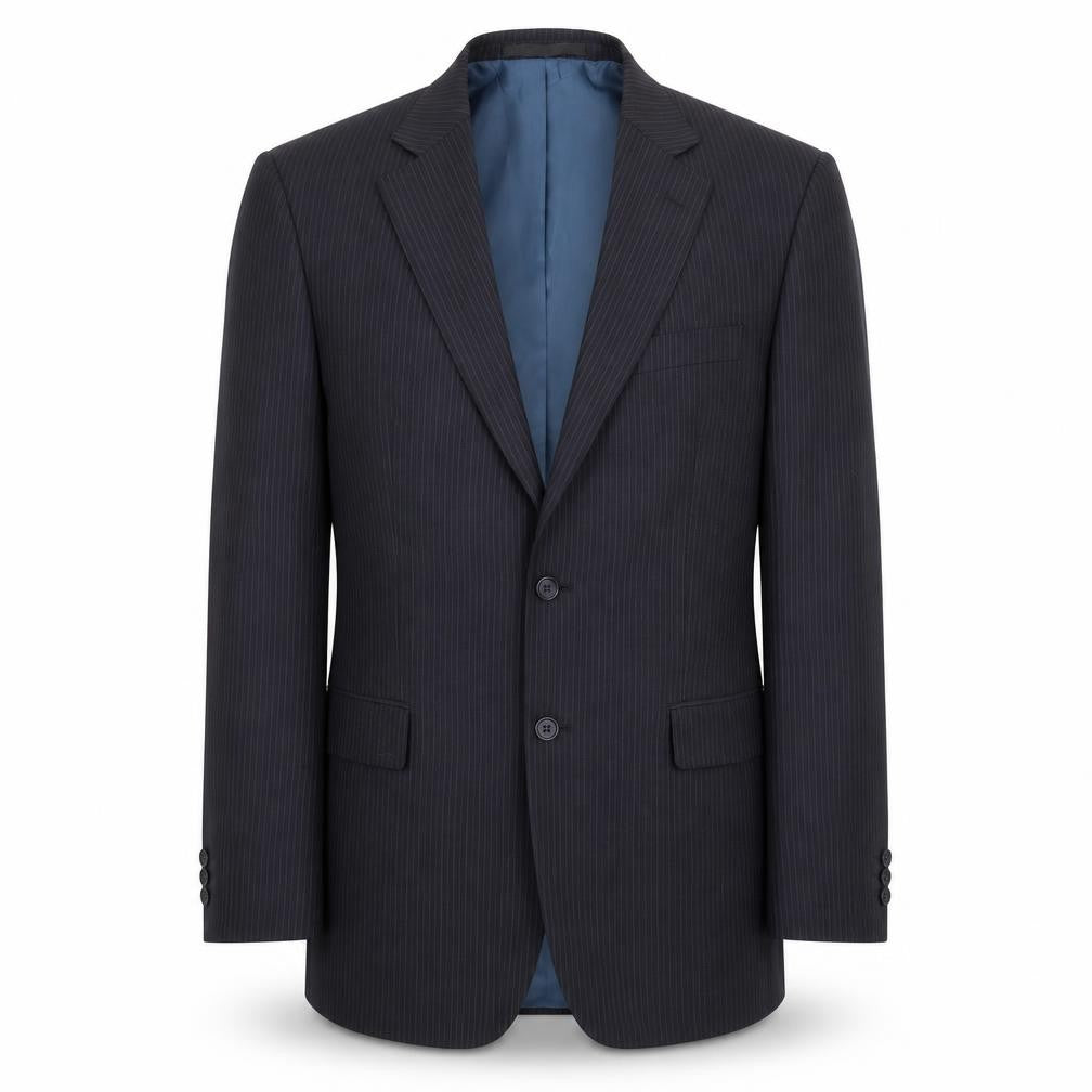 Marks and Spencer Mens Blue Striped  Jacket Suit Jacket Size 44