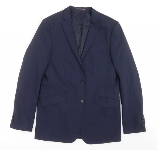 River Island Mens Blue   Jacket Suit Jacket Size 42