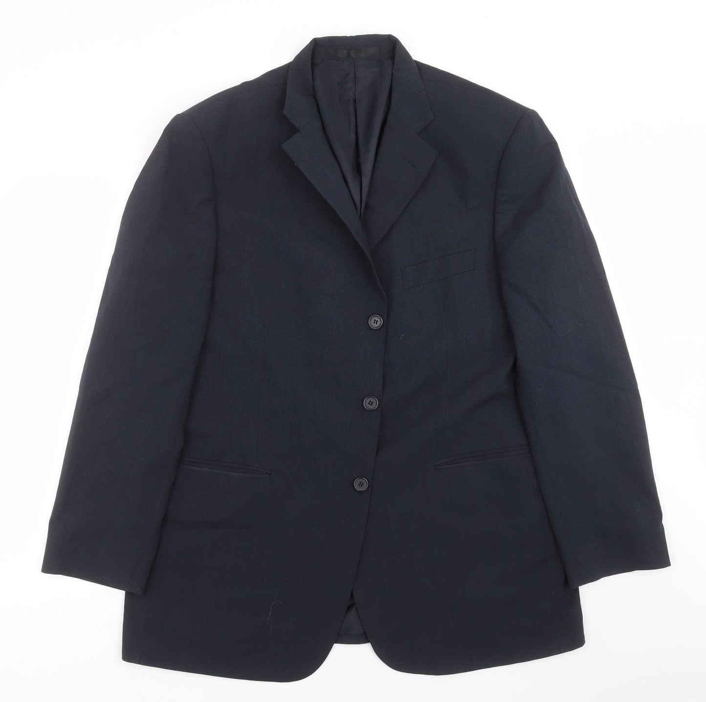 Impressions Mens Blue   Jacket Suit Jacket Size 44