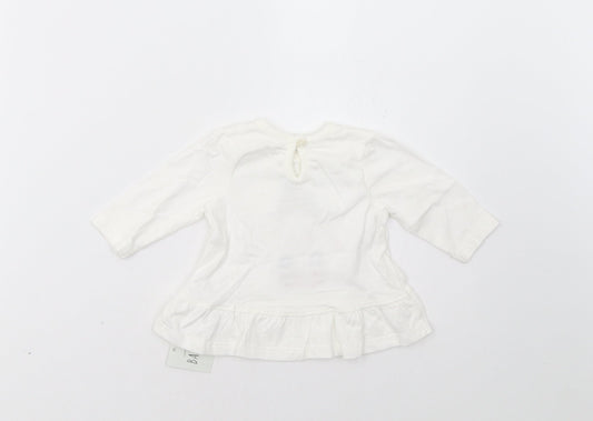 George Girls White   Basic Casual Size Newborn