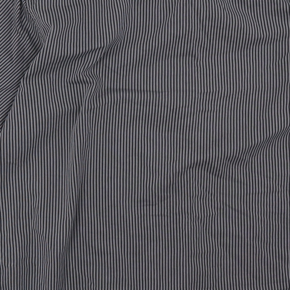 gibson  Mens Black Striped   Button-Up Size 16.5