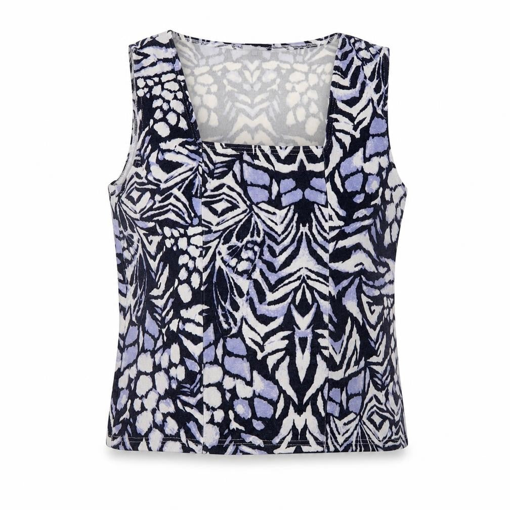 Reflections Womens Blue   Basic Tank Size 2XL