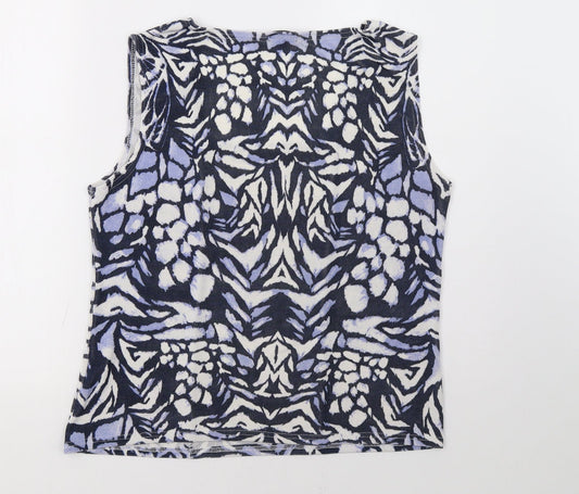 Reflections Womens Blue   Basic Tank Size 2XL
