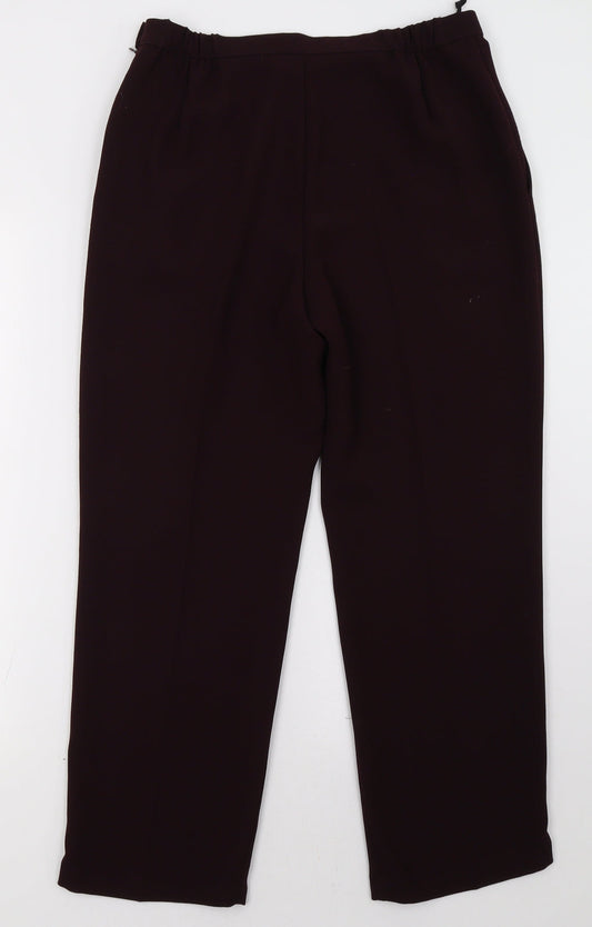 Marks and Spencer Womens Purple   Trousers  Size 12 L28 in