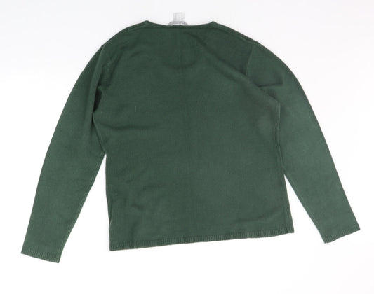 Authentic Womens Green   Pullover Jumper Size 14