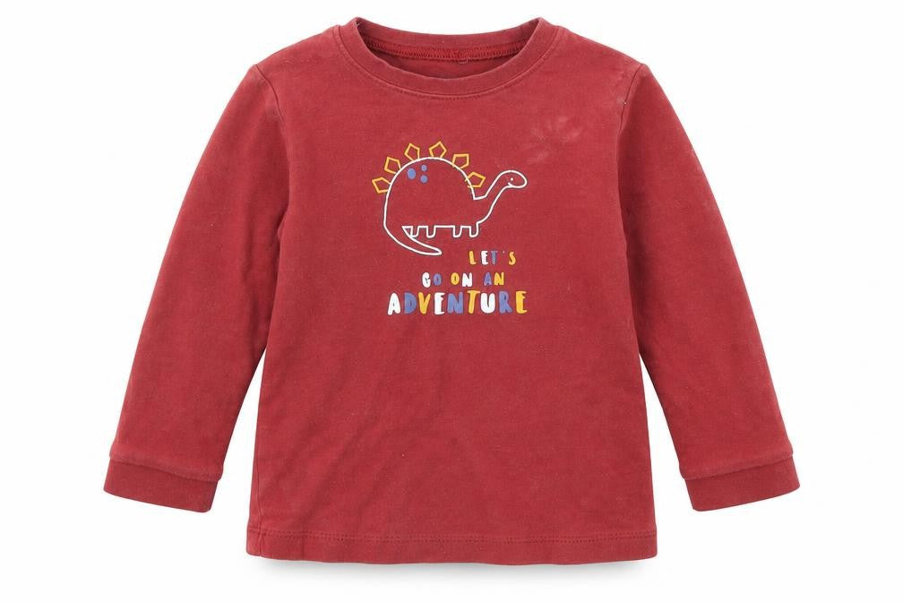 George Baby Orange   Basic T-Shirt Size 18-24 Months  - DINOSAUR