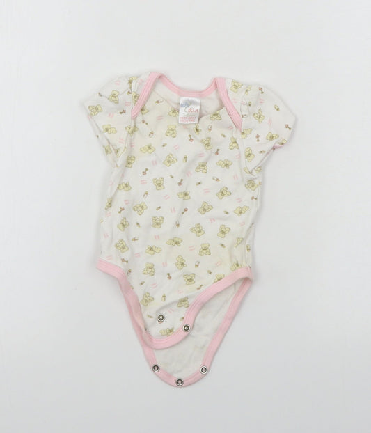 eddie&ella Girls White   Babygrow One-Piece Size 3-6 Months