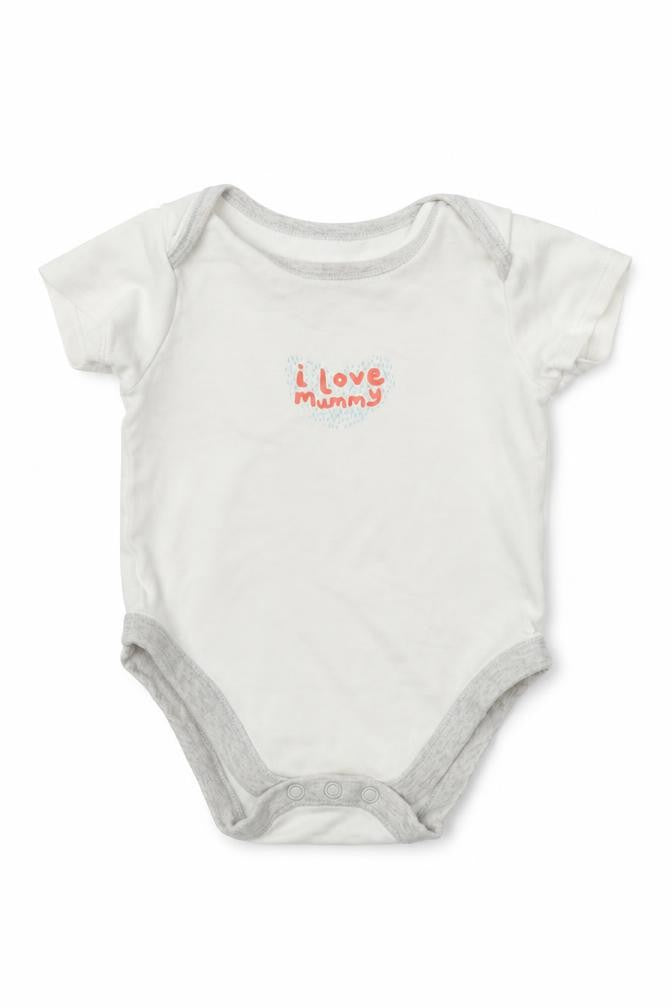 pep&co Girls White   Babygrow One-Piece Size 9-12 Months