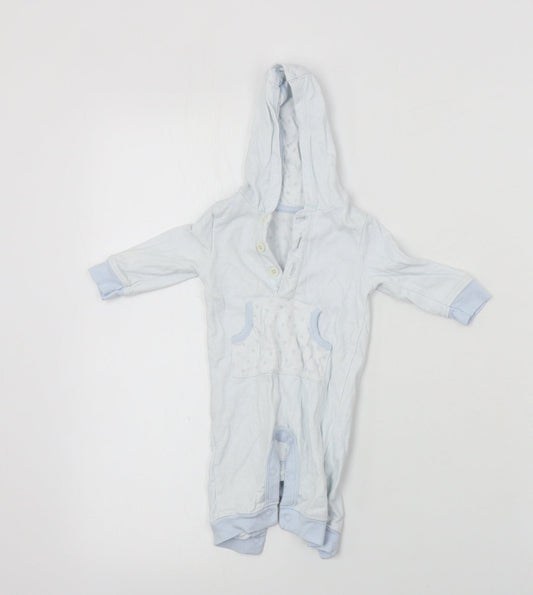 Marks and Spencer  Boys Blue   Babygrow One-Piece Size 0-3 Months