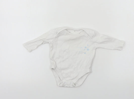 Very Boys White   Babygrow One-Piece Size 0-3 Months