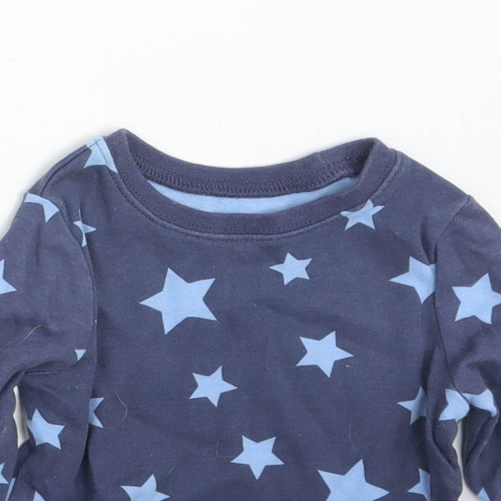 George Baby Blue Geometric  Basic T-Shirt Size 6-9 Months
