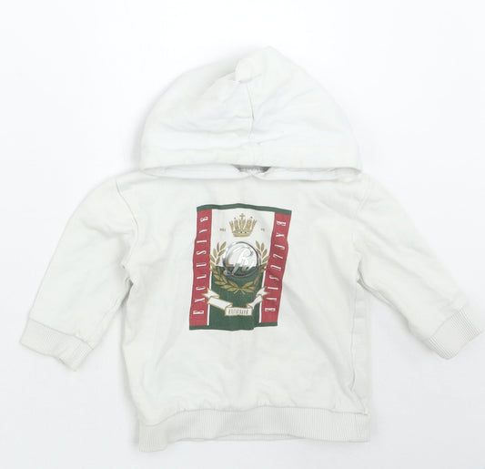 River Island Girls White   Pullover Jumper Size 12-18 Months