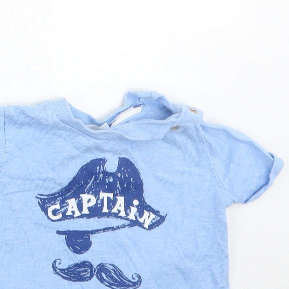 F&F Boys Blue   Basic T-Shirt Size 3-6 Months