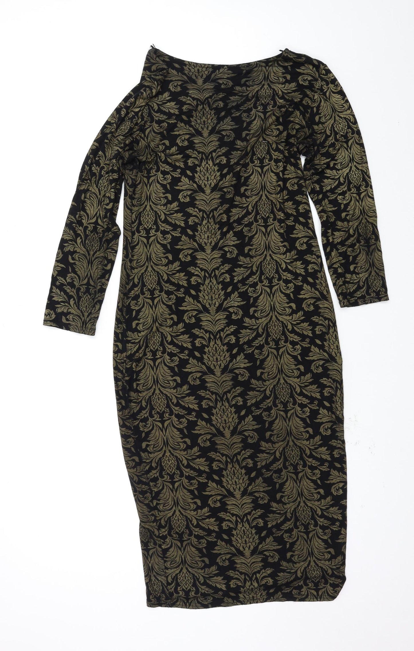 Select Womens Multicoloured Paisley  Bodycon  Size 12