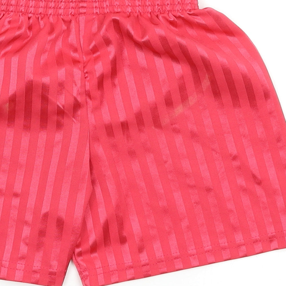 School Trends Boys Red   Sweat Shorts Size 6-7 Years