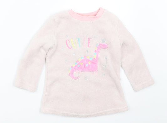 Dream Big Girls Pink Solid  Top Pyjama Top Size 2-3 Years
