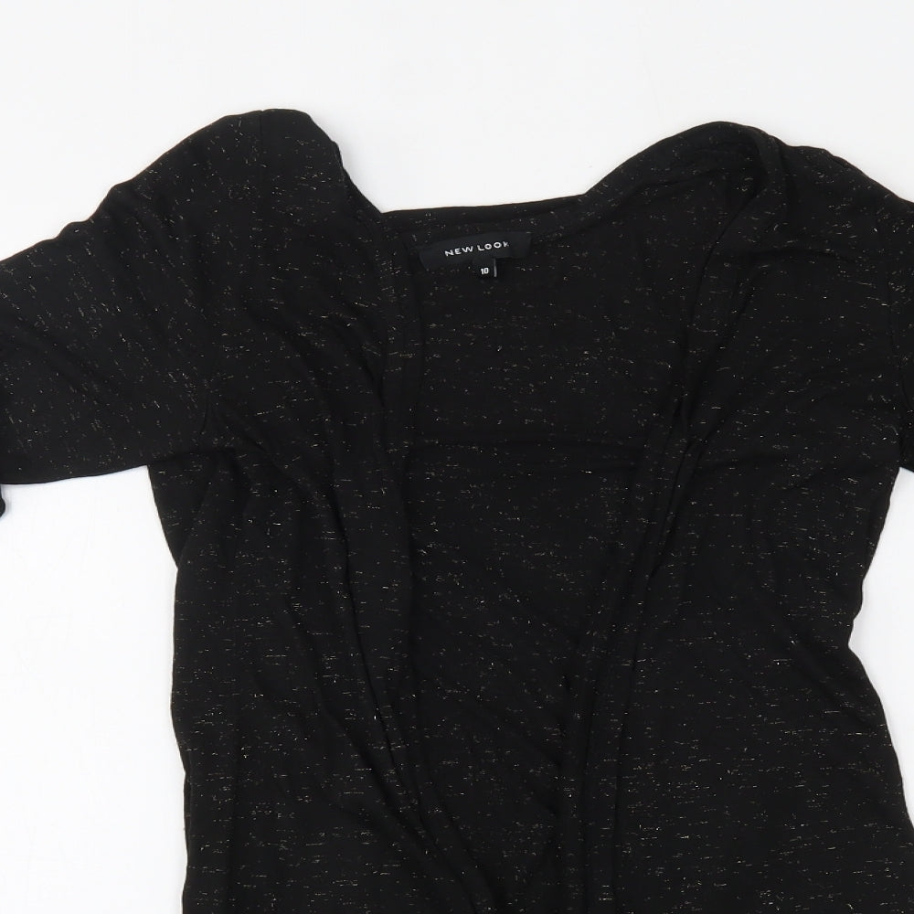 New Look Womens Black   Wrap Jumper Size 10
