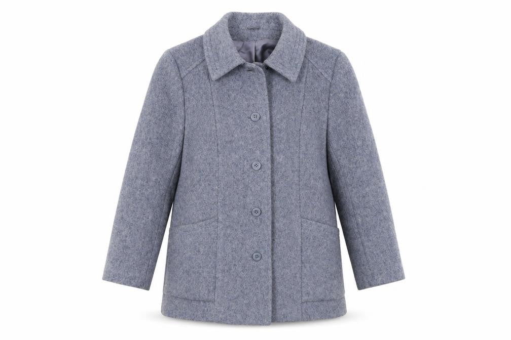 Littlewoods Womens Blue   Pea Coat Coat Size 14