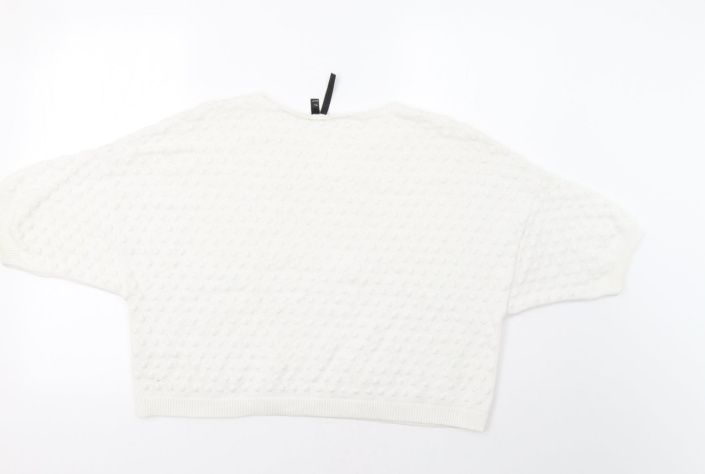 Topshop Womens White   Pullover Jumper Size 10
