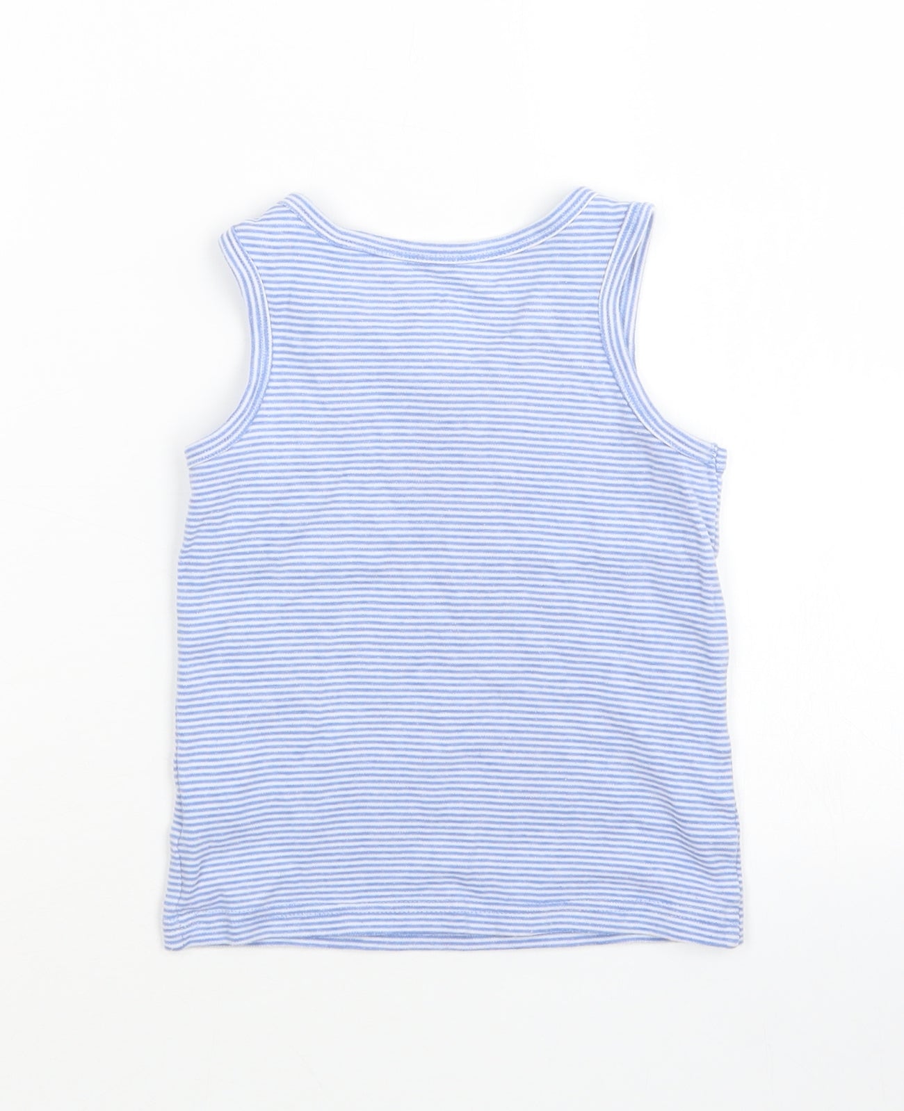 F&F Boys Blue Striped  Basic Tank Size 6-7 Years