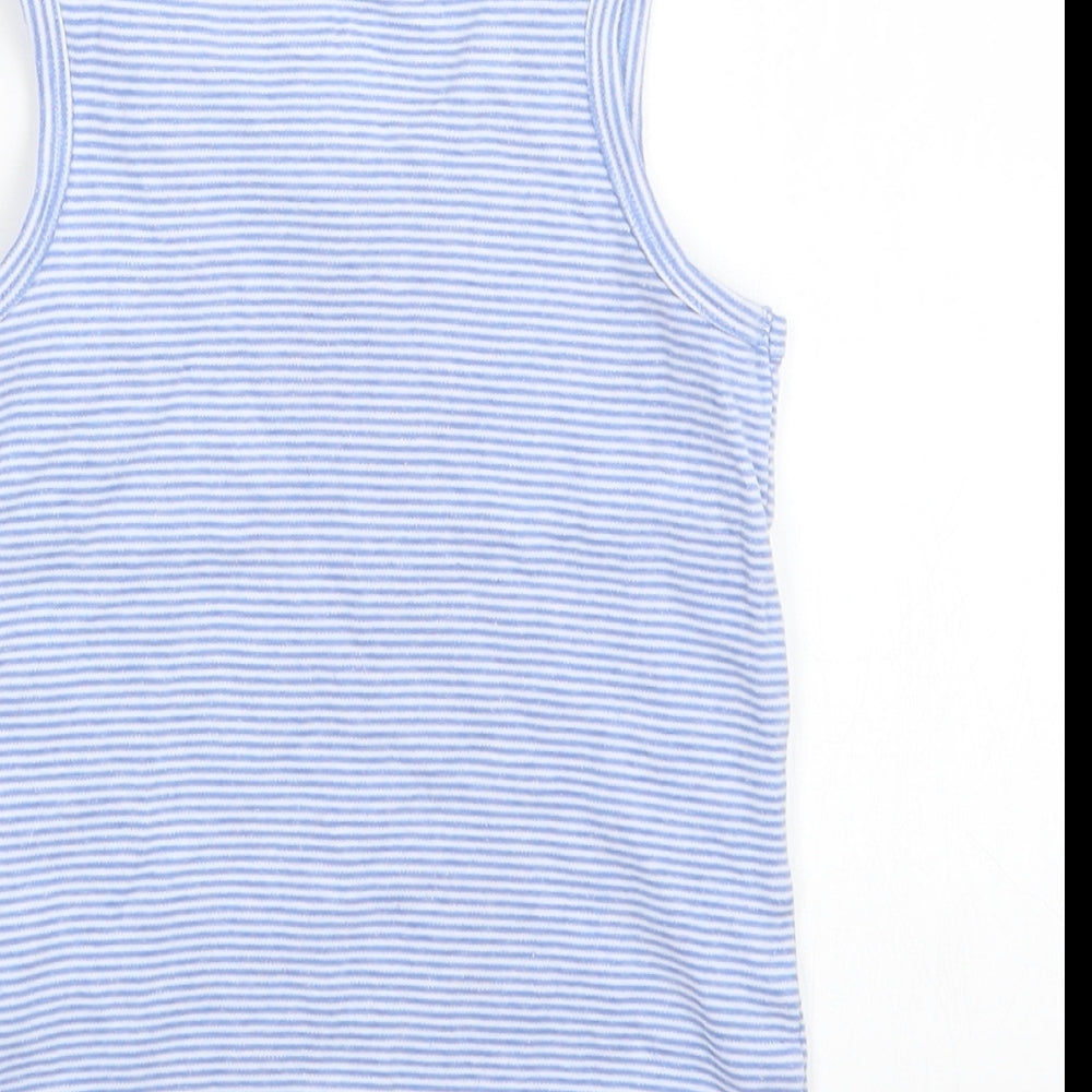 F&F Boys Blue Striped  Basic Tank Size 6-7 Years