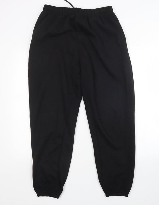 Preworn Womens Black   Sweatpants Trousers Size 12 L28 in
