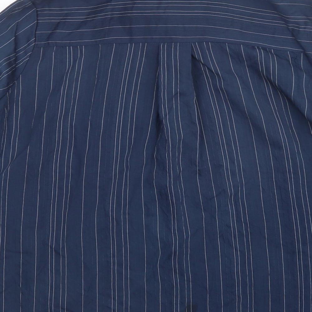 Boohoo Womens Blue   Basic Button-Up Size 10