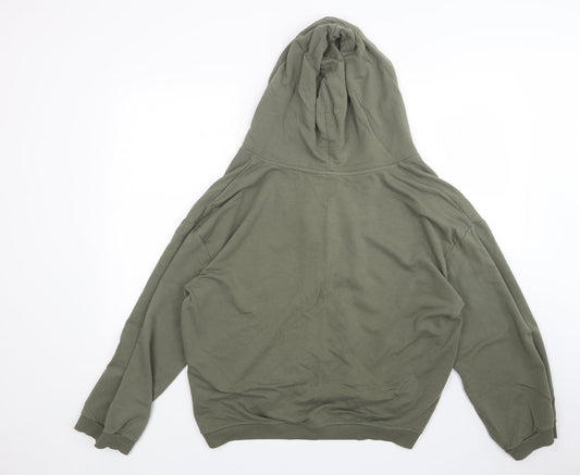 H&M Womens Green   Pullover Hoodie Size M