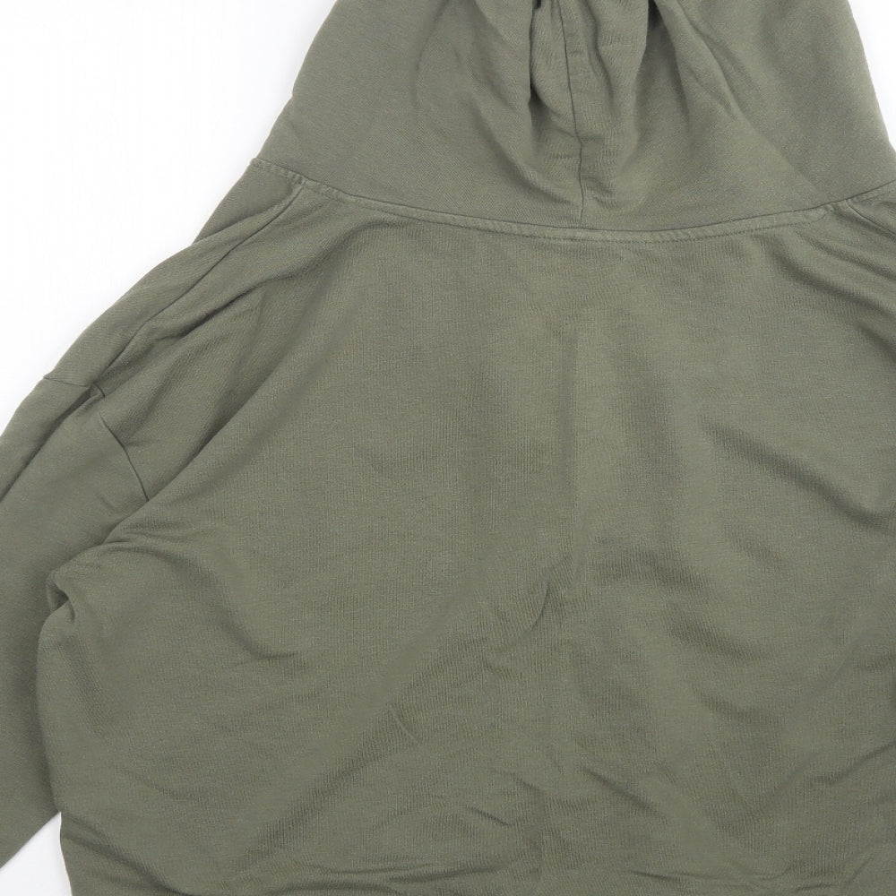 H&M Womens Green   Pullover Hoodie Size M