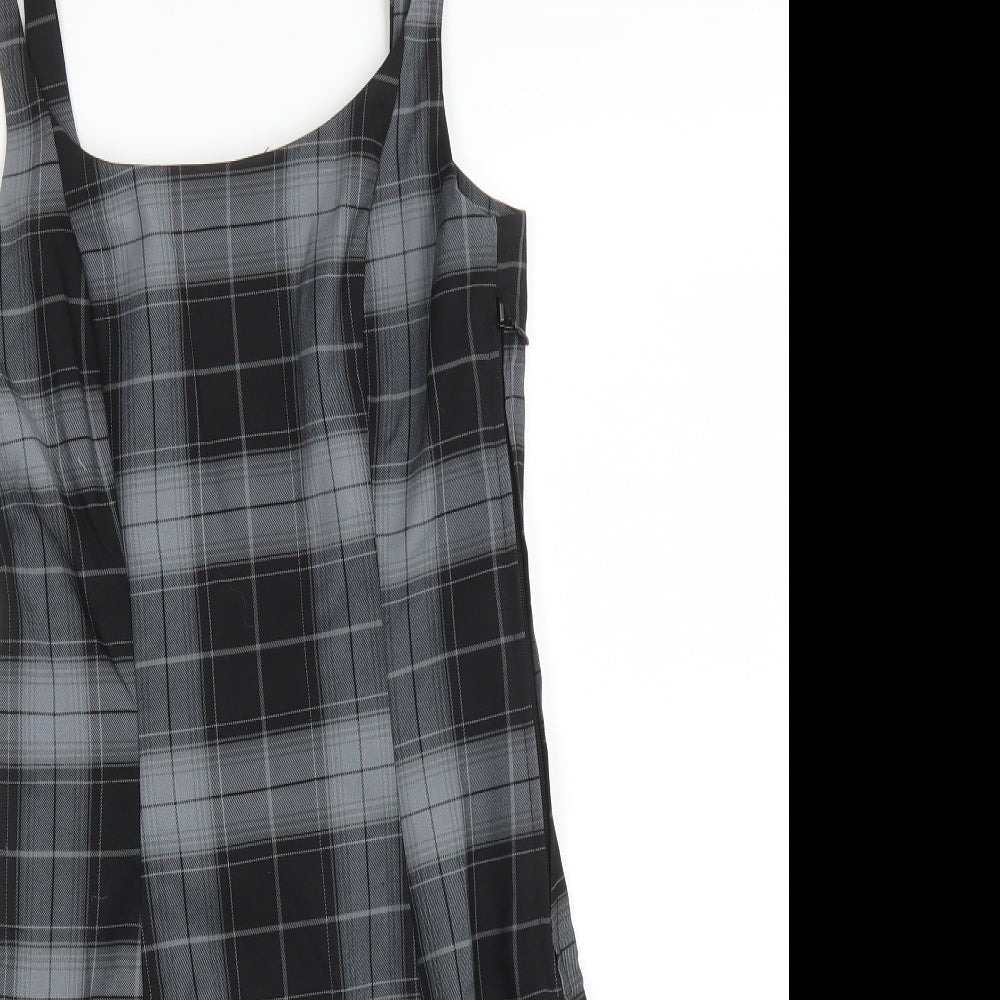 H&M Womens Multicoloured Check  Bodycon  Size 8