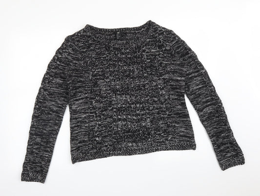 H&M Womens Black   Pullover Jumper Size S