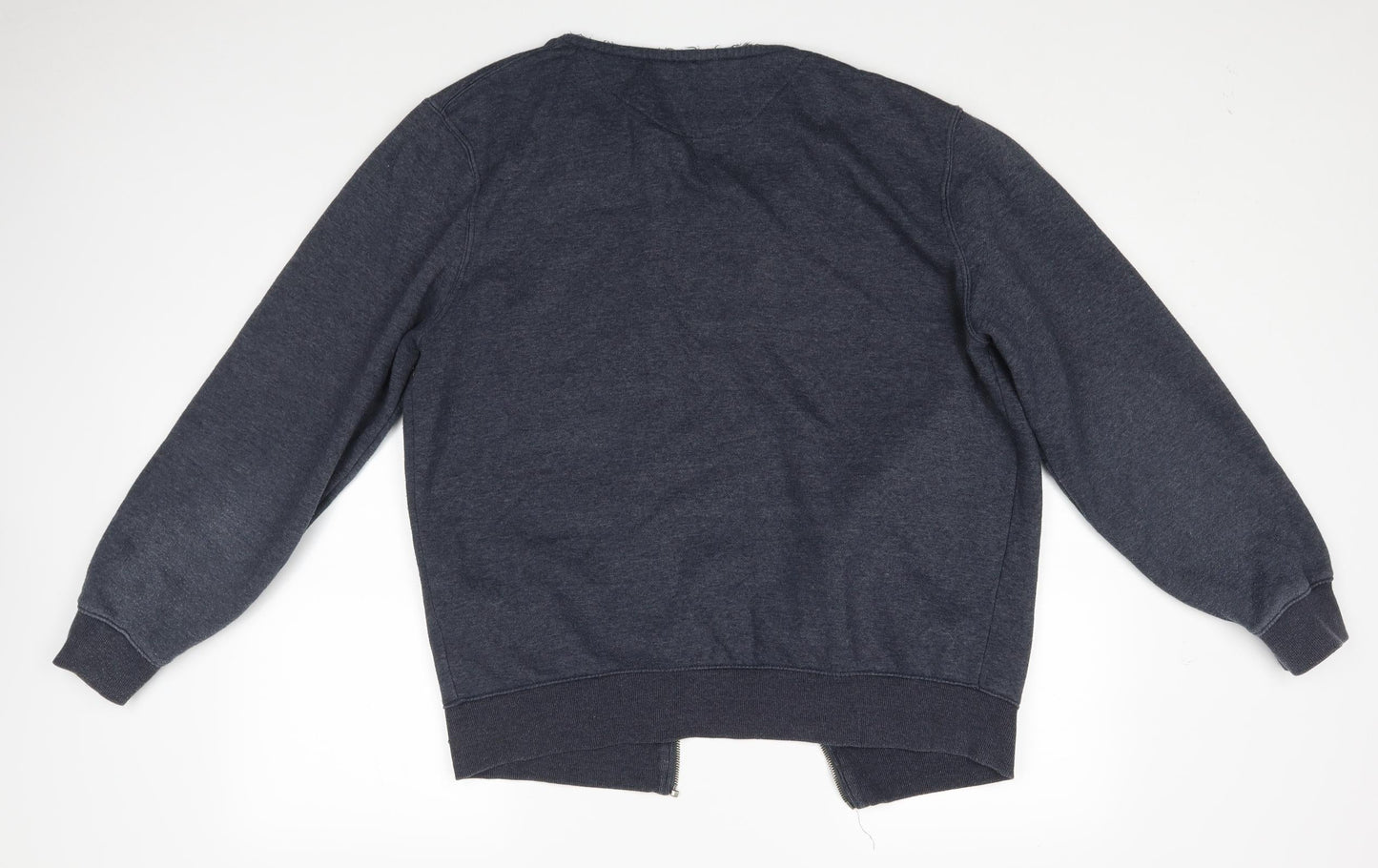 Matalan Mens Blue   Full Zip Sweatshirt Size L