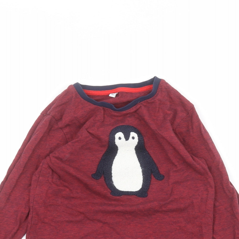 Marks and Spencer Boys Red   Basic T-Shirt Size 5-6 Years