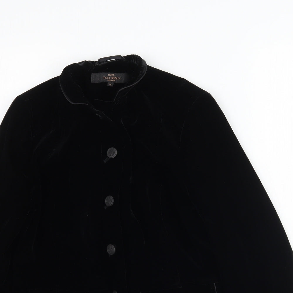 NEXT Womens Black  Velour Jacket  Size 10