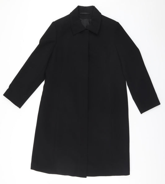 Marks and Spencer Womens Black   Overcoat Coat
