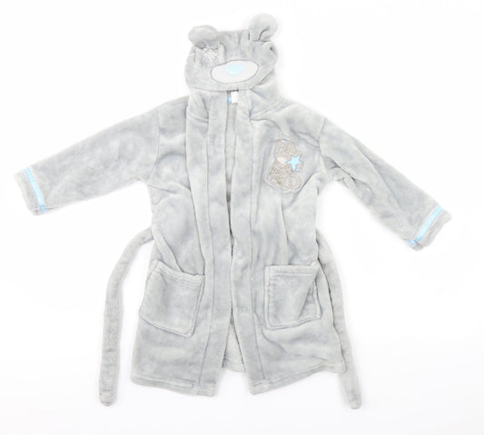 BHS Girls Grey Solid   Gown Size 2-3 Years