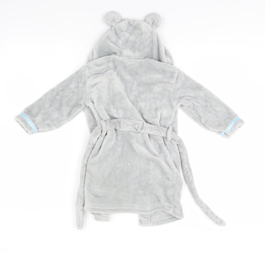 BHS Girls Grey Solid   Gown Size 2-3 Years
